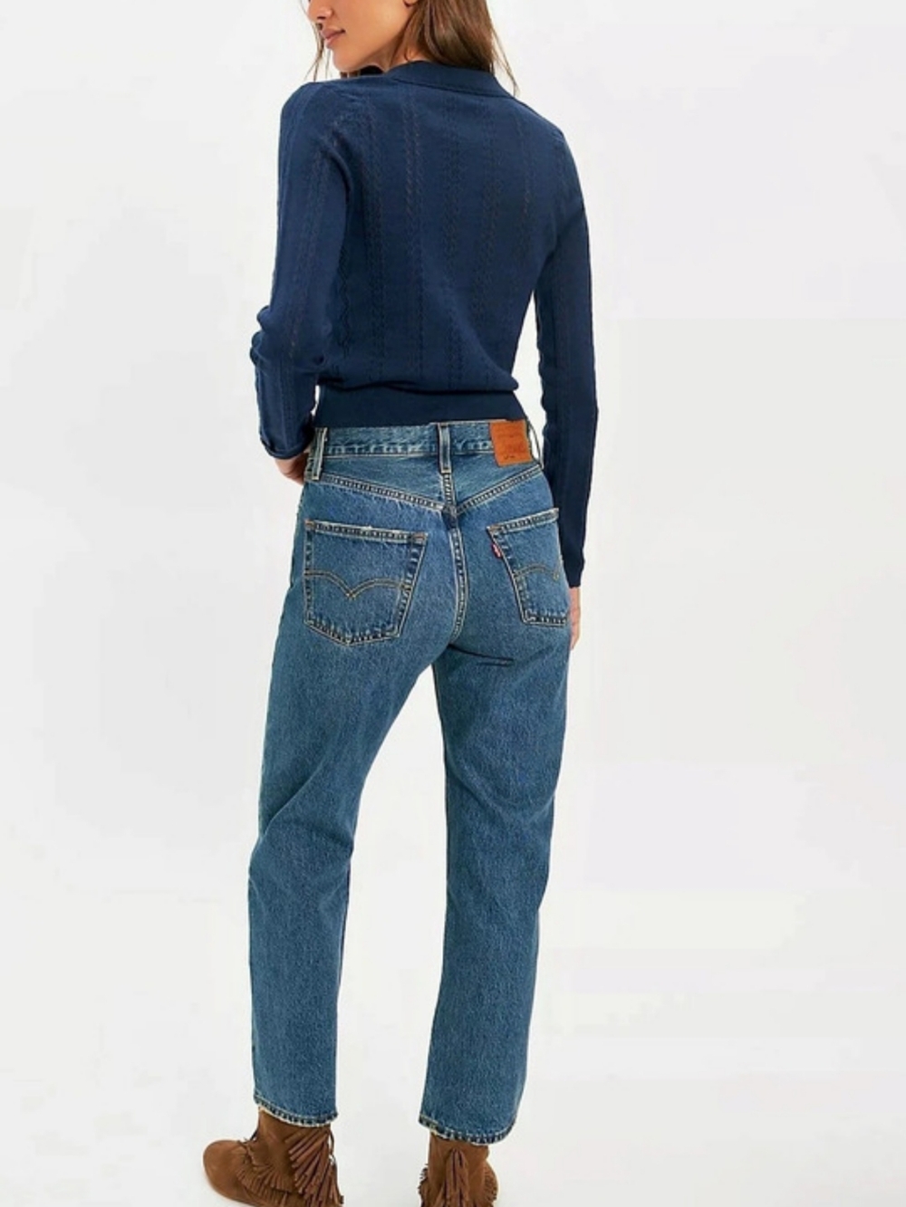 Levi's 501 '90s Ankle Relaxed Straight Leg Jeans - Picture 3 of 10